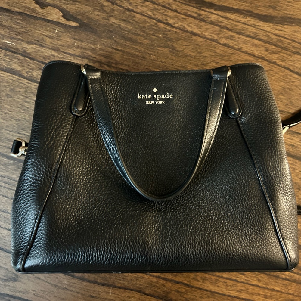 Kate Spade Black Pebbled